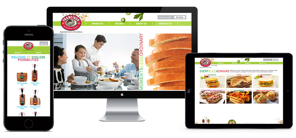Francisco International - brand website across devices
